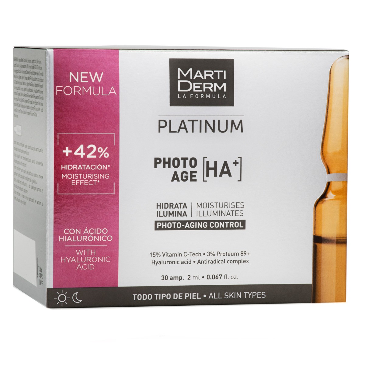 MartiDerm Platinum Photo-Age HA+ 30 ampollas