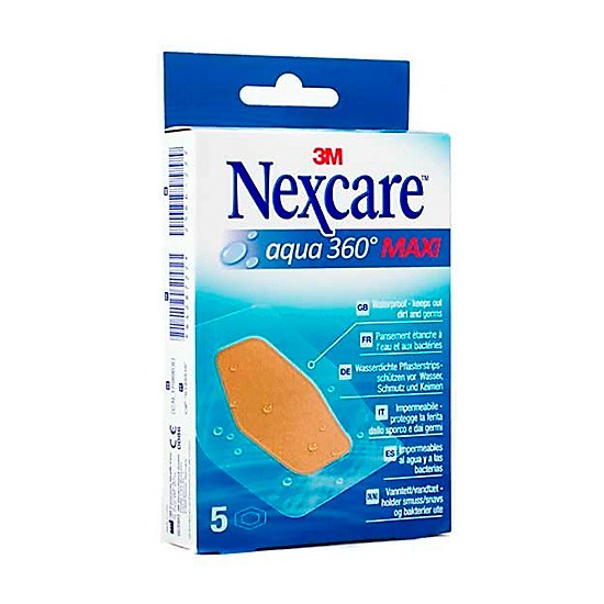 Nexcare Aqua 360º maxi apósitos 5u Nexcare Aqua 360º maxi apósitos 5u