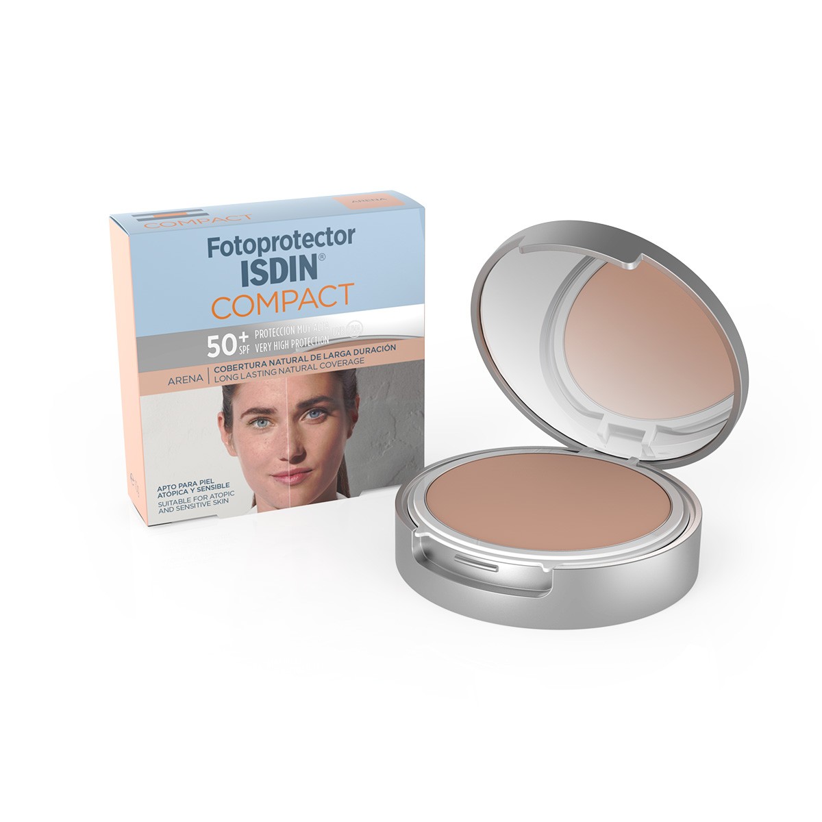 Isdin fotoprotector compact 50+ maquillaje color arena 10g Isdin fotoprotector compact 50+ maquillaje color arena 10g