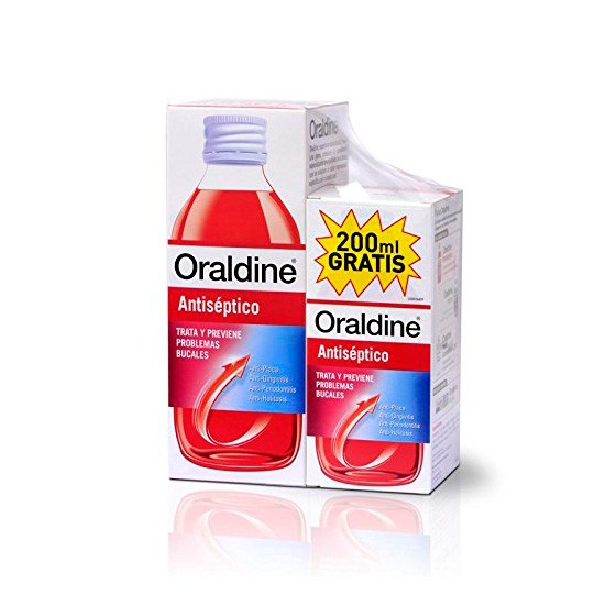 Oraldine antiséptico pack 400ml+200ml