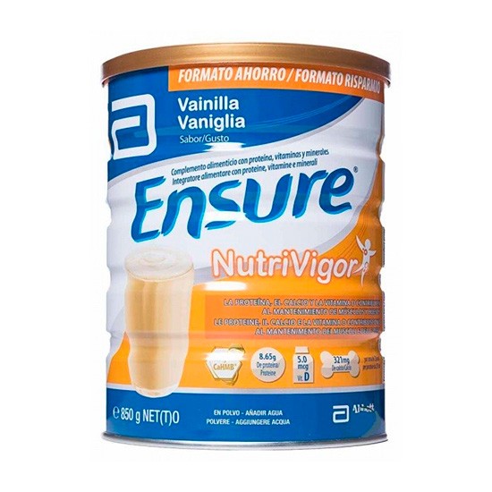 Ensure nutrivigor vainilla 850g Ensure nutrivigor vainilla 850g