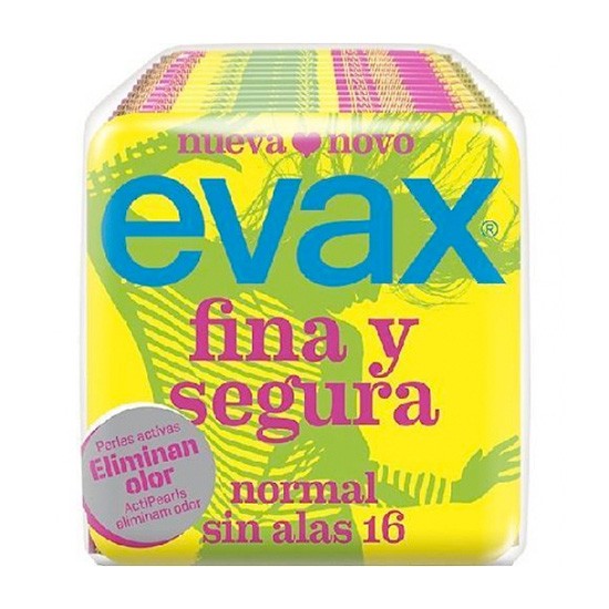 Evax compresas fina y segura normal 16 und