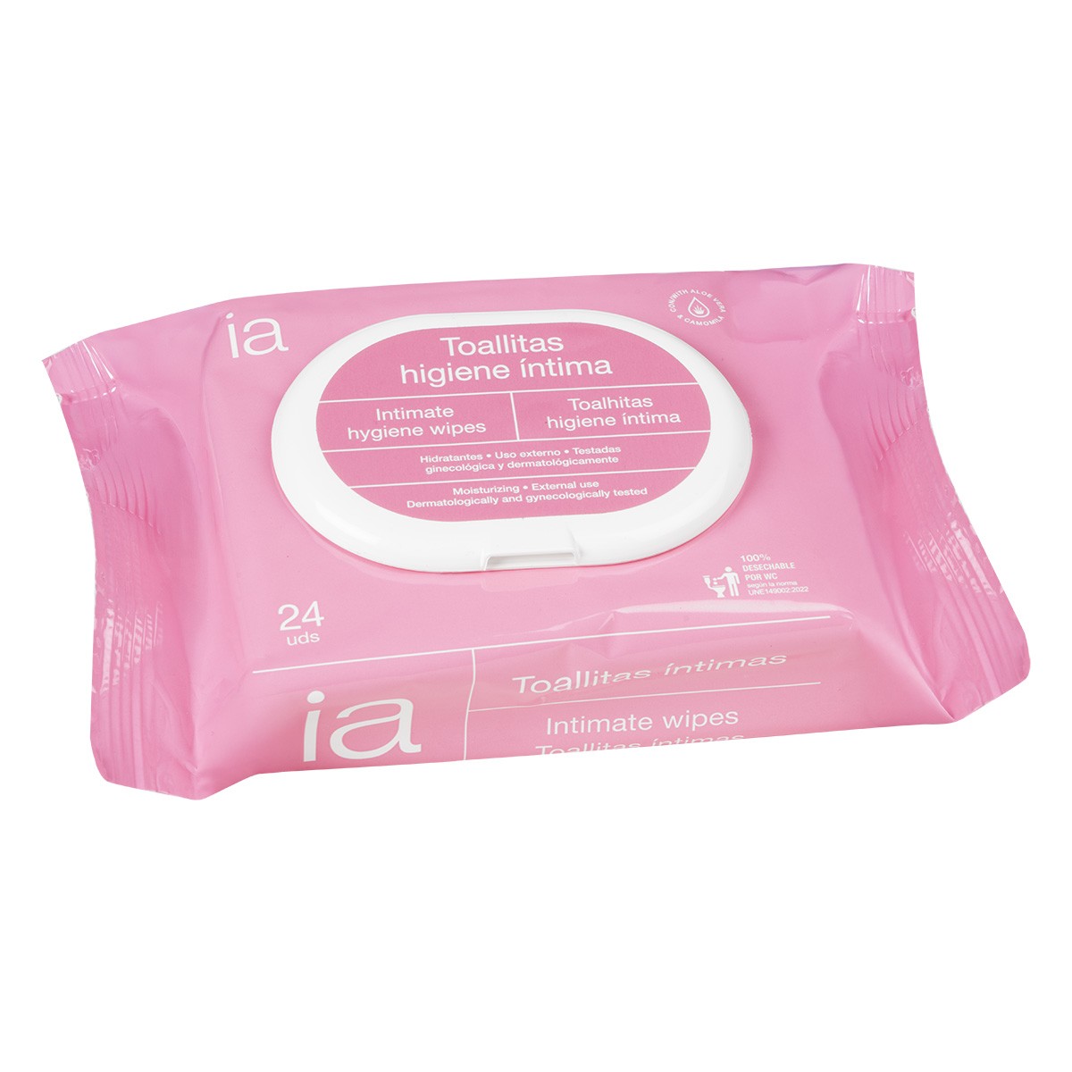 Interapothek toallitas higiene íntima 24uds Interapothek toallitas higiene íntima 24uds
