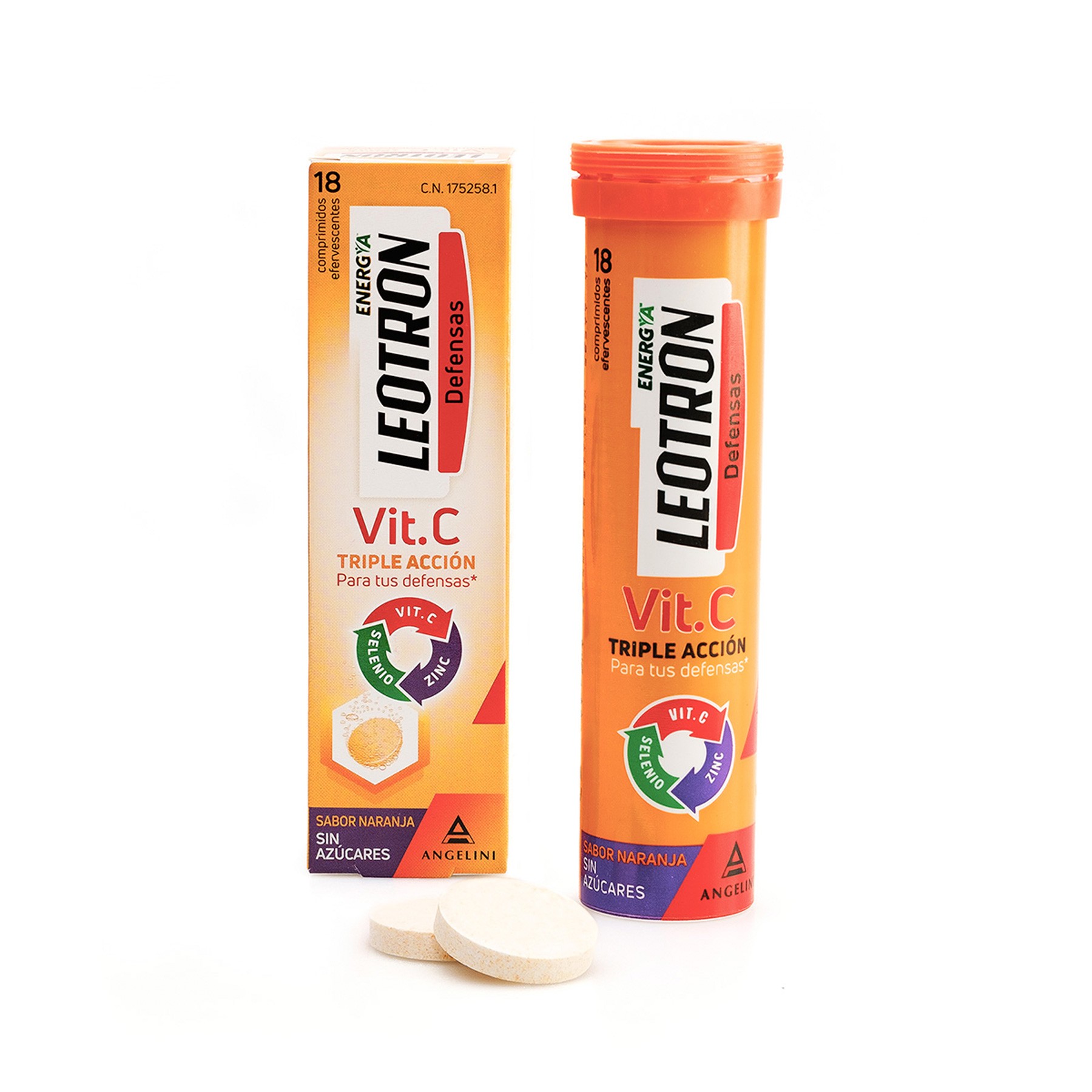 Leotron vit. c 18 comprimidos efervescen Leotron vit. c 18 comprimidos efervescen