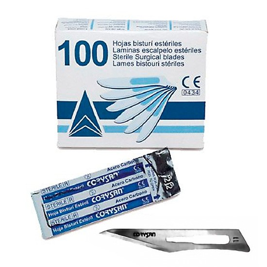 HOJAS BISTURI CORYSAN ESTERIL N.11 100 U HOJAS BISTURI CORYSAN ESTERIL N.11 100 U