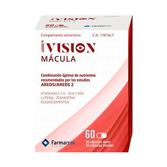 Ivision macula 30 cápsulas duras + 30 cápsulas blandas Ivision macula 30 cápsulas duras + 30 cápsulas blandas