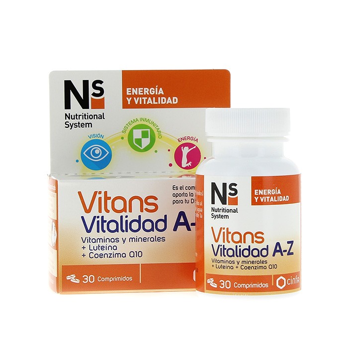 N+S VITANS VITALIDAD A-Z 30 COMPRIMIDOS N+S VITANS VITALIDAD A-Z 30 COMPRIMIDOS