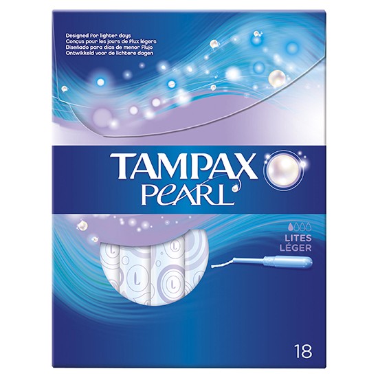 Tampax tampones pearl lites 18 uds