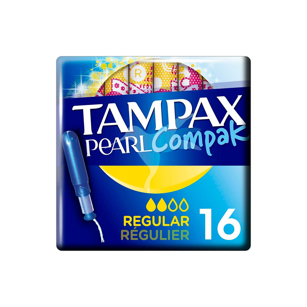 Tampax compak pearl tampones con aplicador regular 16u Tampax compak pearl tampones con aplicador regular 16u