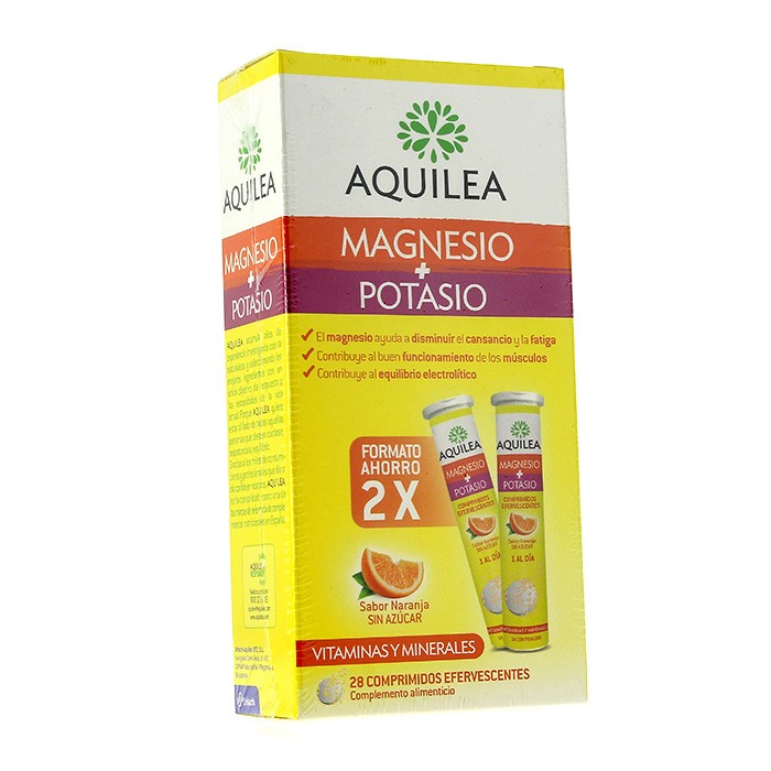 Aquilea Magnesio y potasio efervescente 14 cápsulas duplo Aquilea Magnesio y potasio efervescente 14 cápsulas duplo