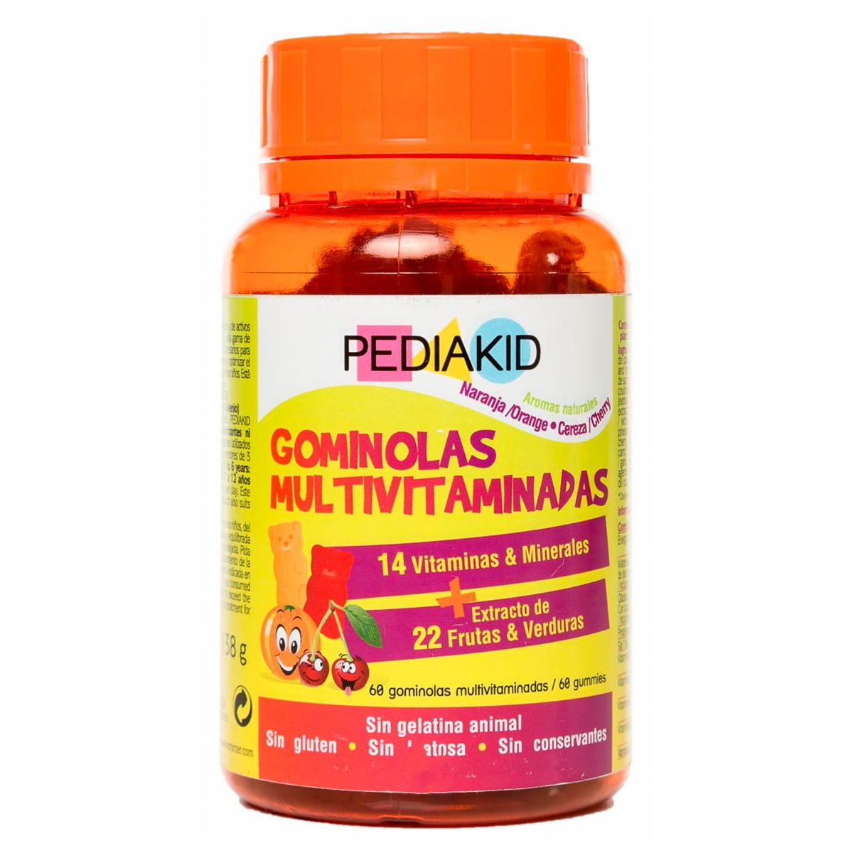 Pediakid gominolas 22 frutas 60 ositos Pediakid gominolas 22 frutas 60 ositos