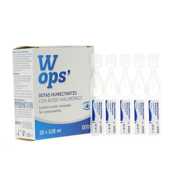 WOPS GOTAS HUMECTANTES 0,35 ML X 20 MONO WOPS GOTAS HUMECTANTES 0,35 ML X 20 MONO