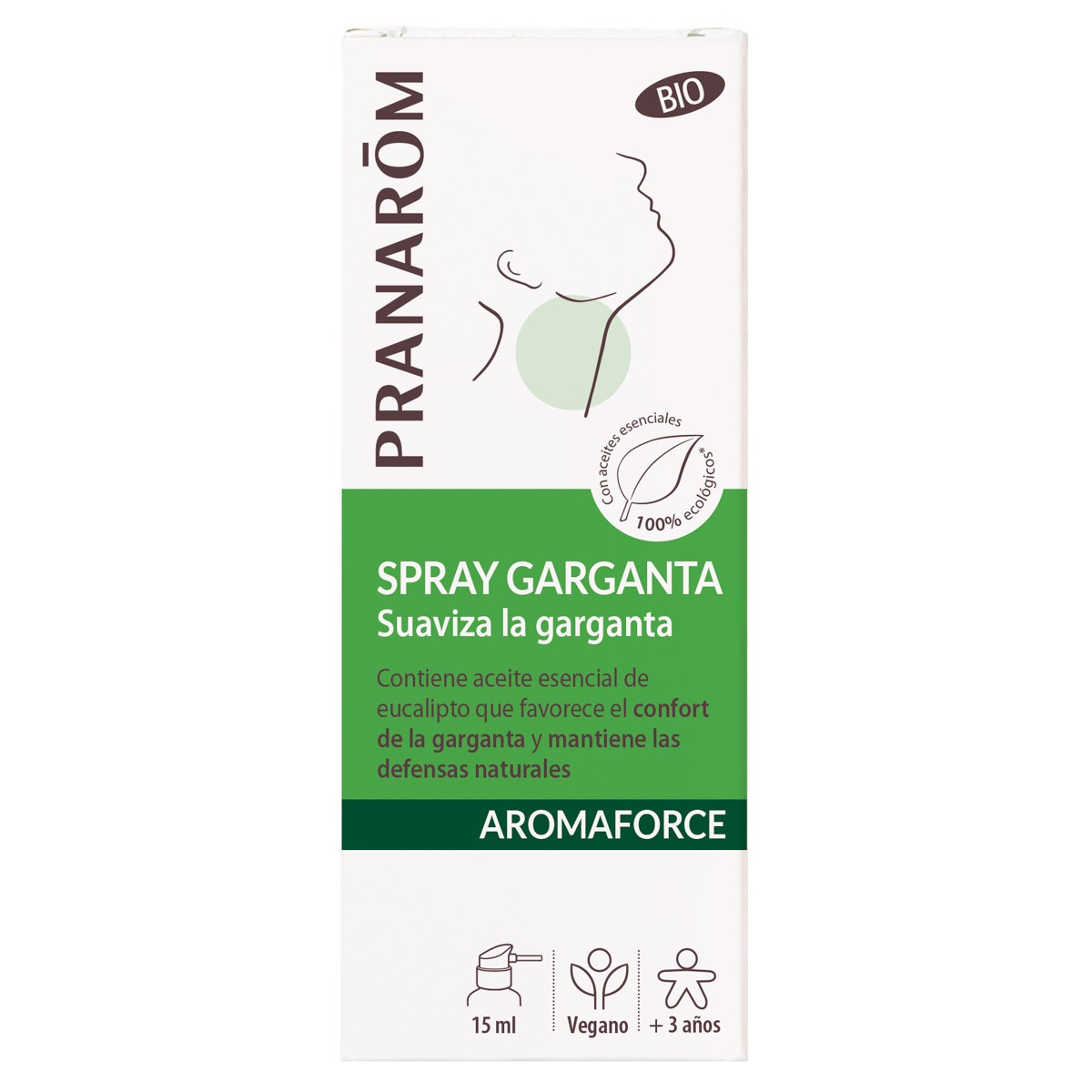  Pranarom Aromaforce garganta spray bio 15ml
