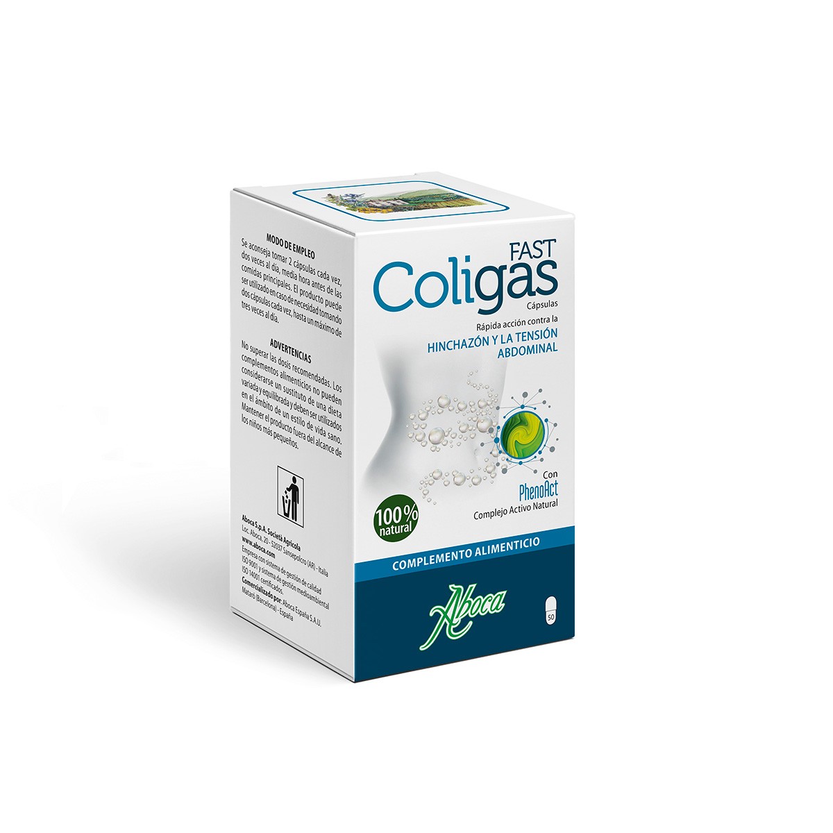 Aboca coligas fast 50 cápsulas Aboca coligas fast 50 cápsulas