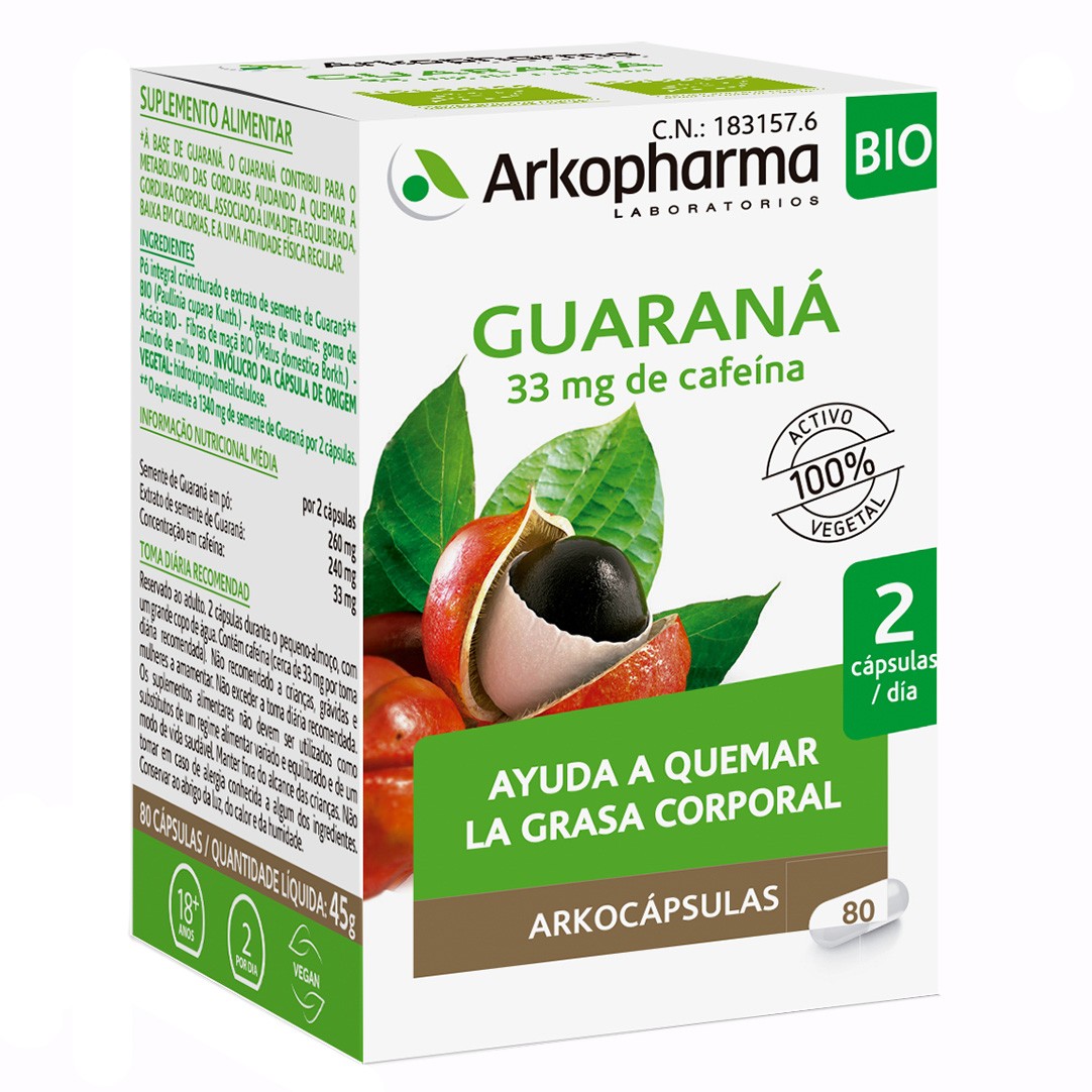 ARKOCAPSULAS GUARANA 84 CAPSULAS ARKOCAPSULAS GUARANA 84 CAPSULAS