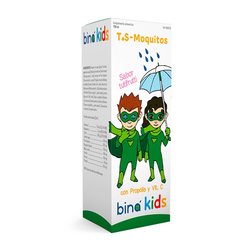 Bina Kids Tos seca moquitos jarabe 150ml Bina Kids Tos seca moquitos jarabe 150ml