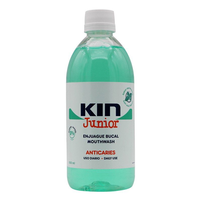 Kin junior enjuague bucal menta 500ml Kin junior enjuague bucal menta 500ml