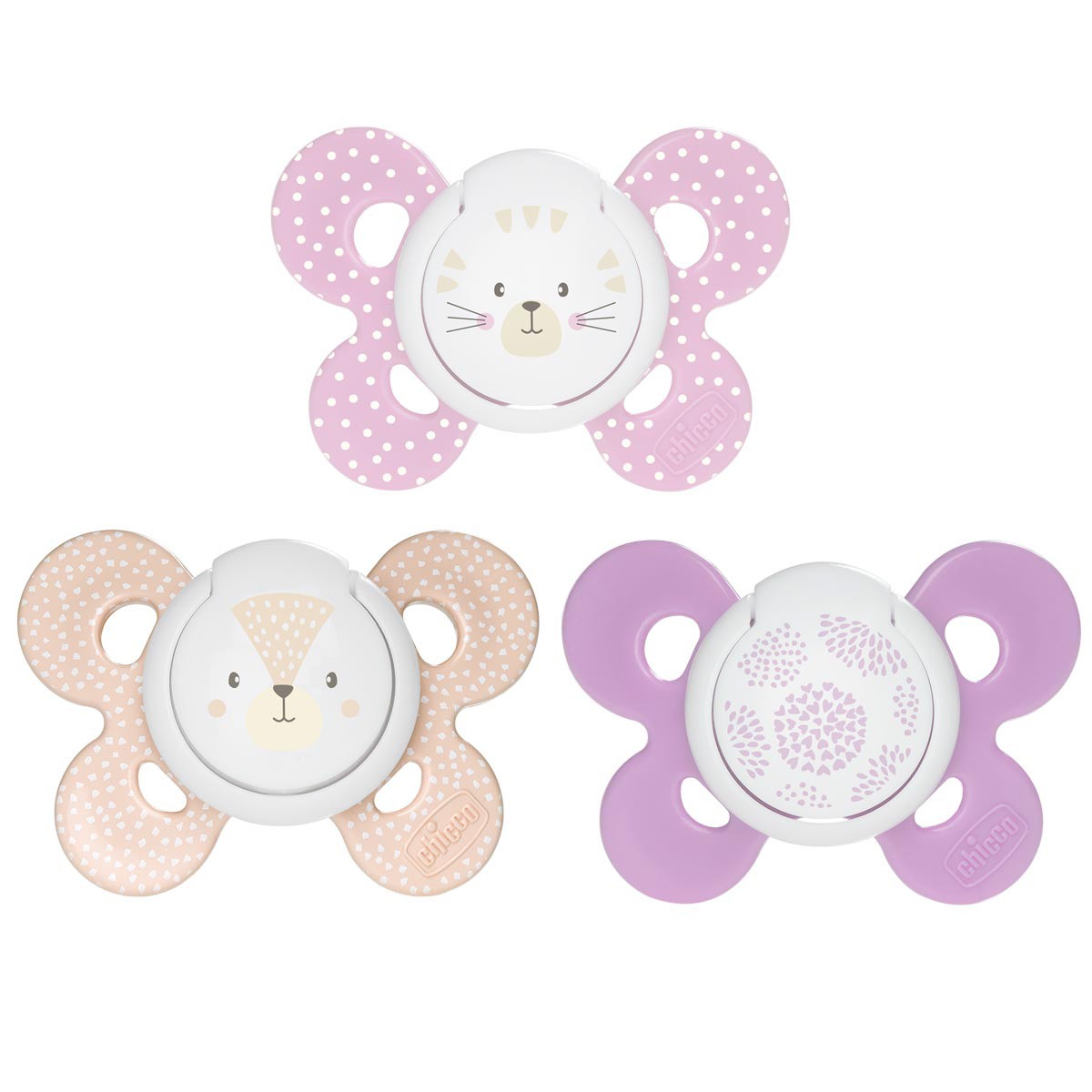 Chicco Chupete physio silicona niña 6-16 meses 2u Chicco Chupete physio silicona niña 6-16 meses 2u