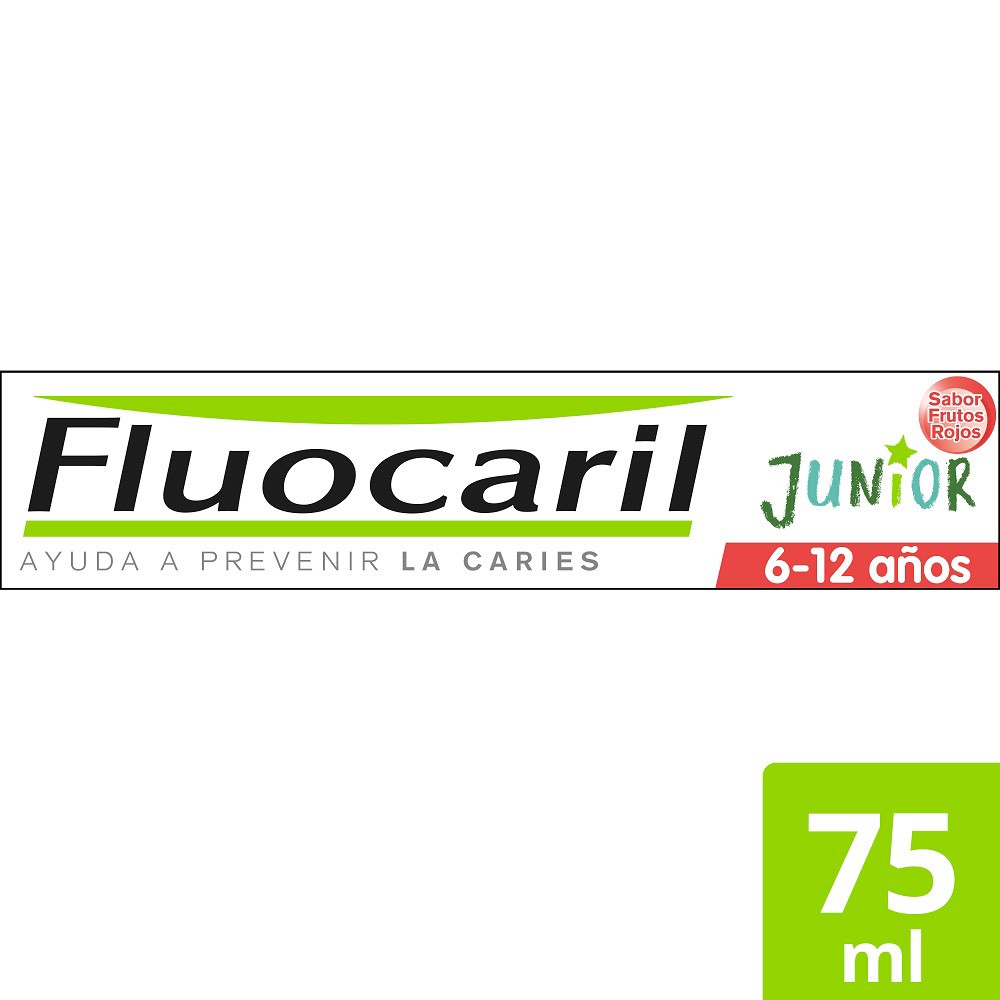 Fluocaril junior gel frutos rojos 75ml
