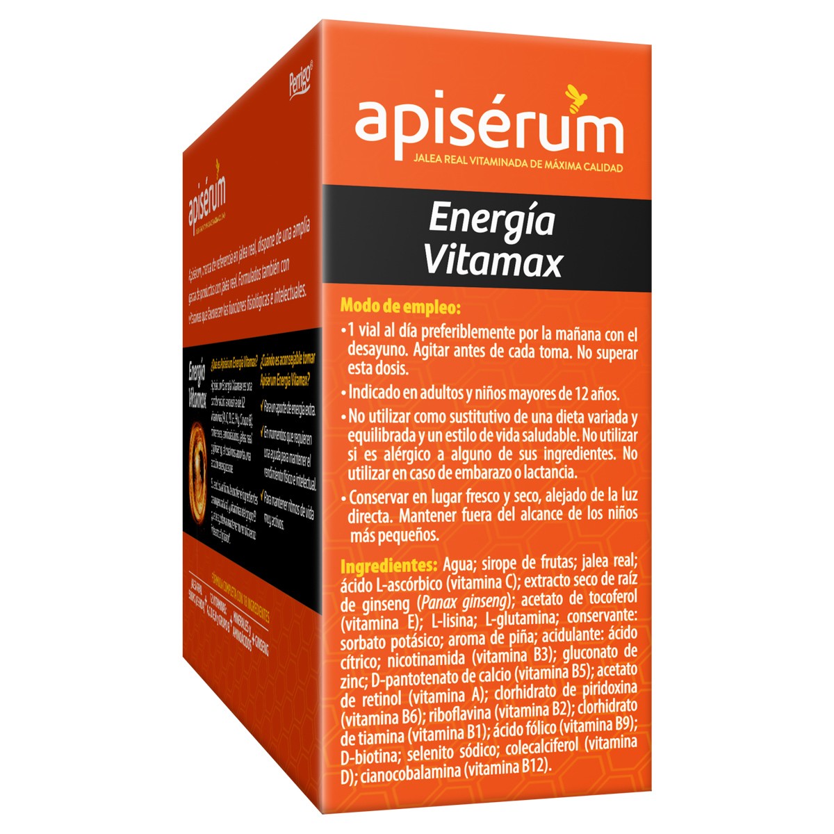Apiserum energía vitamax 18 viales Apiserum energía vitamax 18 viales