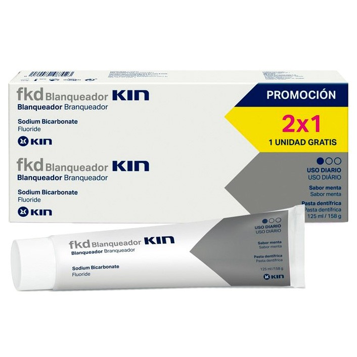 Kin fkd pasta dental blanq 125m pack 2x1 Kin fkd pasta dental blanq 125m pack 2x1