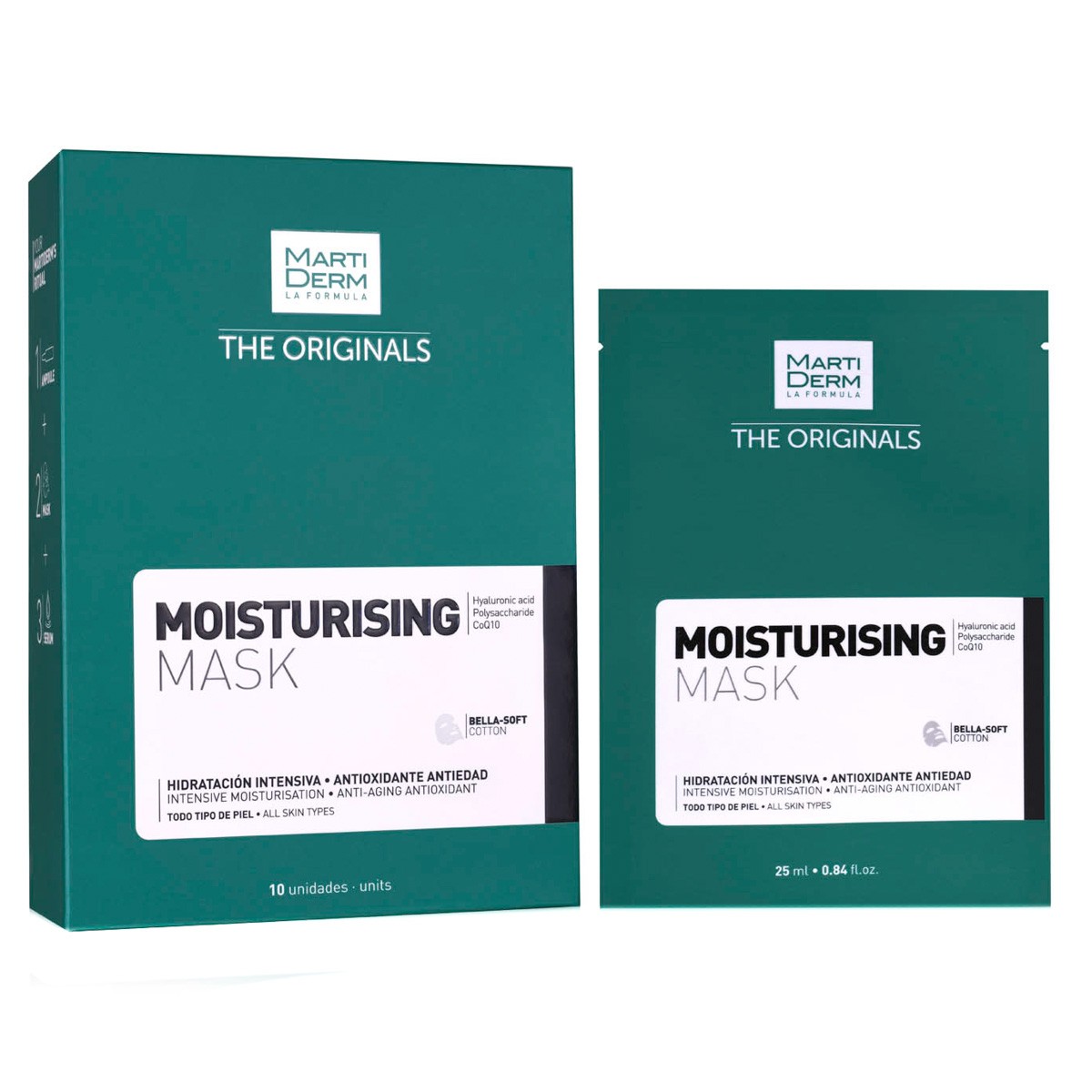 MartiDerm The Originals Moisturising Mask 10 unidades MartiDerm The Originals Moisturising Mask 10 unidades