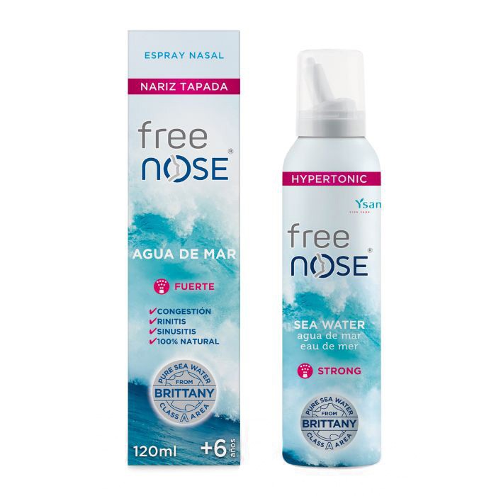 Ysana Free Nose agua de mar hipertónica fuerza, 120ml Ysana Free Nose agua de mar hipertónica fuerza, 120ml