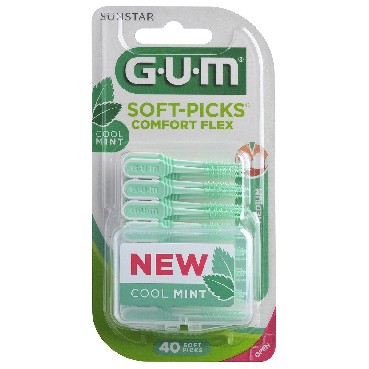 Gum soft picks confort flex reg mint 40uds Gum soft picks confort flex reg mint 40uds