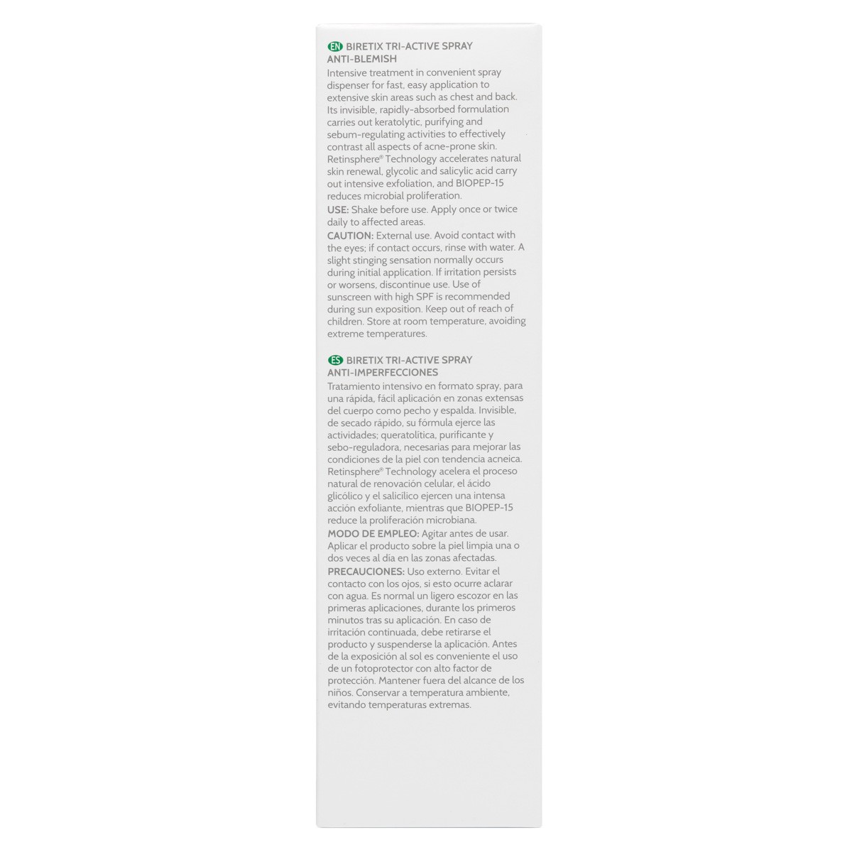 Biretix tri activ spray antimperfecciones 100ml Biretix tri activ spray antimperfecciones 100ml