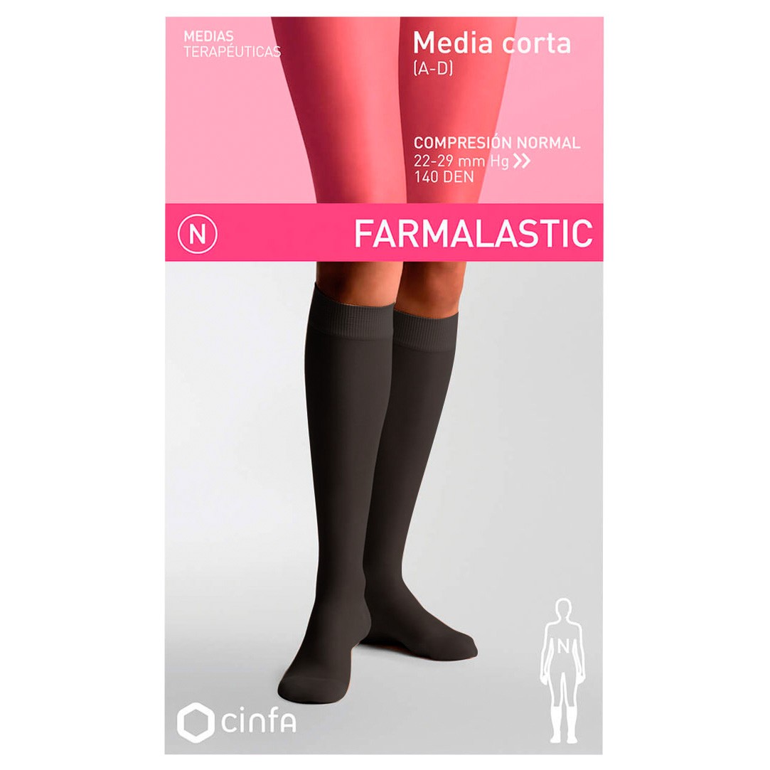 Media farmalastic corta c/n ab.negro t/g Media farmalastic corta c/n ab.negro t/g
