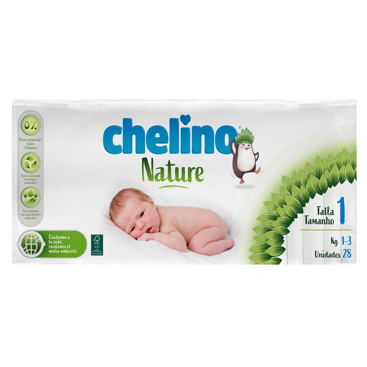 Chelino Nature pañal talla 1 28u
Chelino Nature pañal talla 1 28u