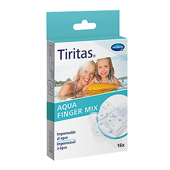 Hartmann tiritas aqua finger mix 3 tamaños 16u Hartmann tiritas aqua finger mix 3 tamaños 16u
