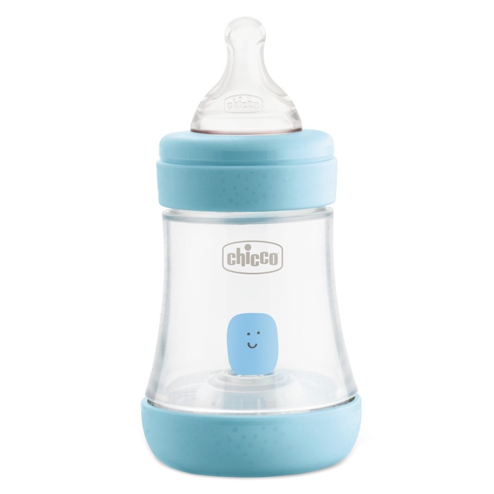 Chicco Perfect5 biberón silicona azul 0m+ 150ml Chicco Perfect5 biberón silicona azul 0m+ 150ml