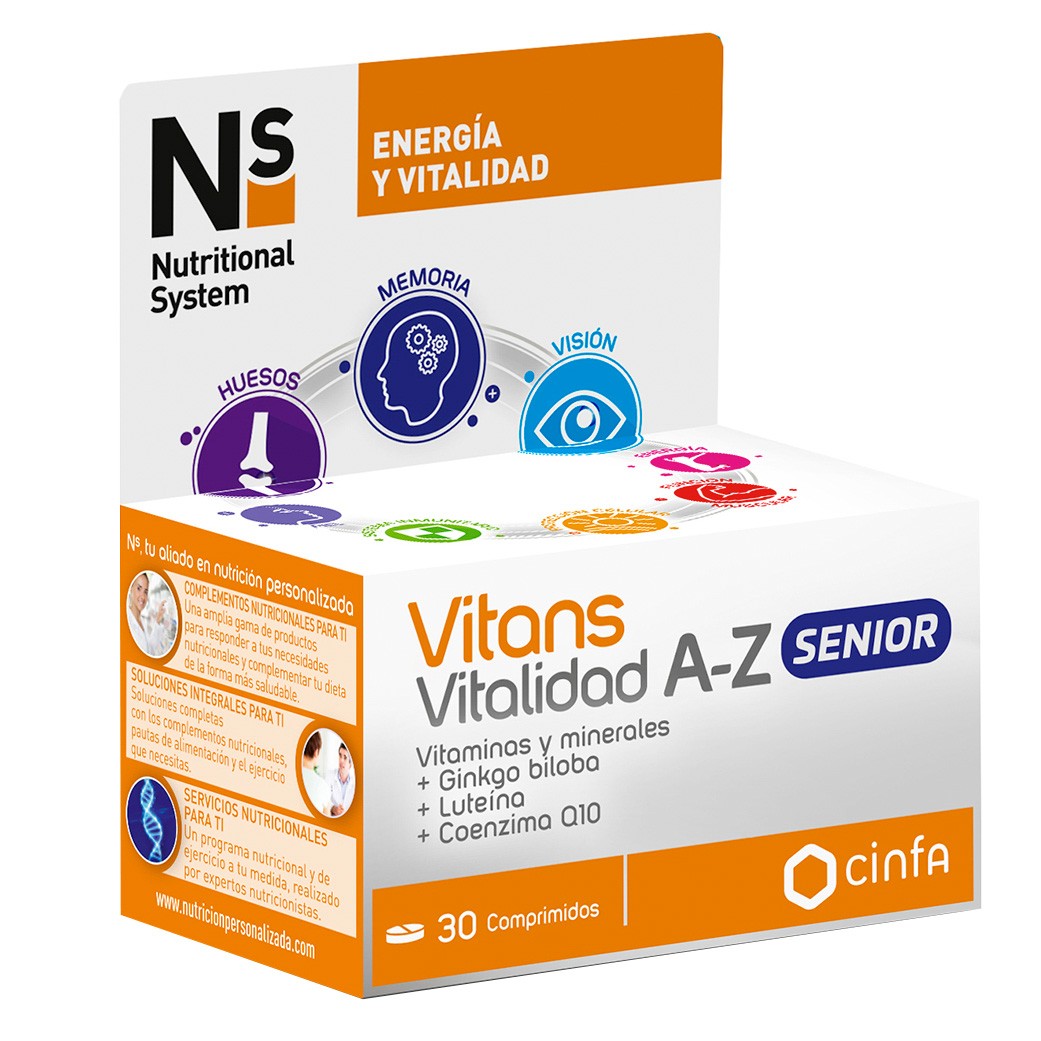 N+S vitans vitalidad a-z senior 30 comp N+S vitans vitalidad a-z senior 30 comp