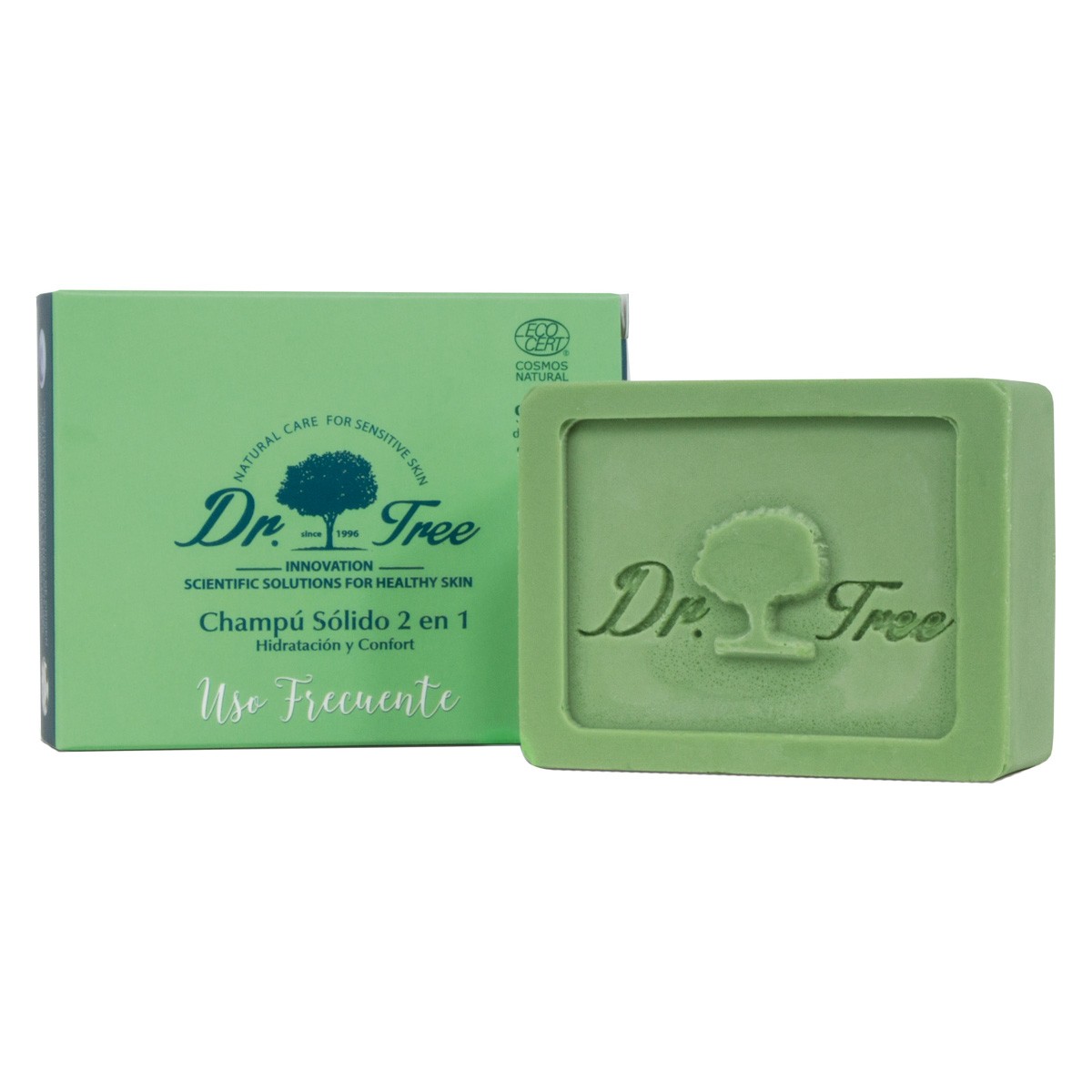 Dr. Tree Champú sólido 2 en 1 frecuente 75g Dr. Tree Champú sólido 2 en 1 frecuente 75g