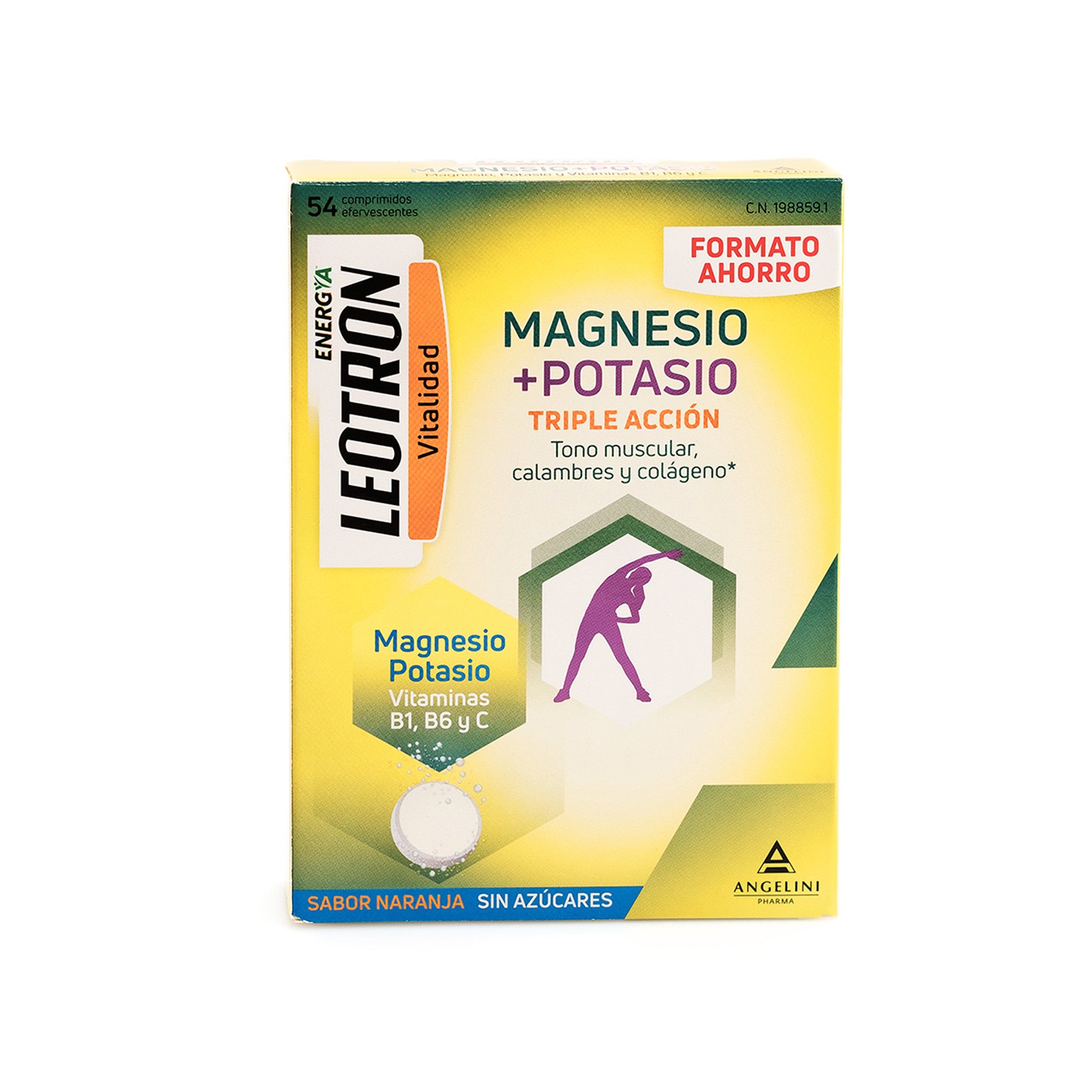 Leotron Magnesio Potasio 54 comprimidos efervescentes Leotron Magnesio Potasio 54 comprimidos efervescentes