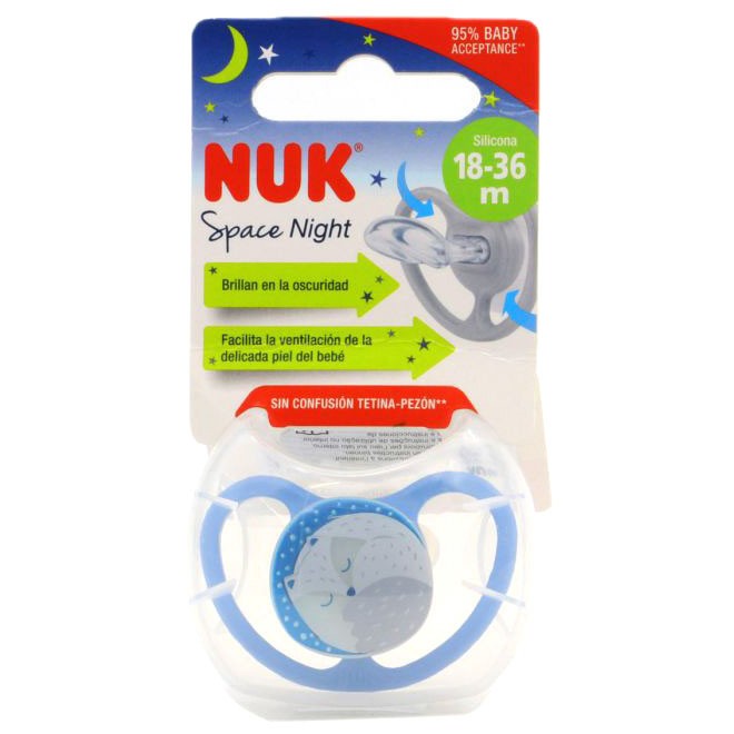 Nuk chupete Space Night silicona 18-36 meses Nuk chupete Space Night silicona 18-36 meses