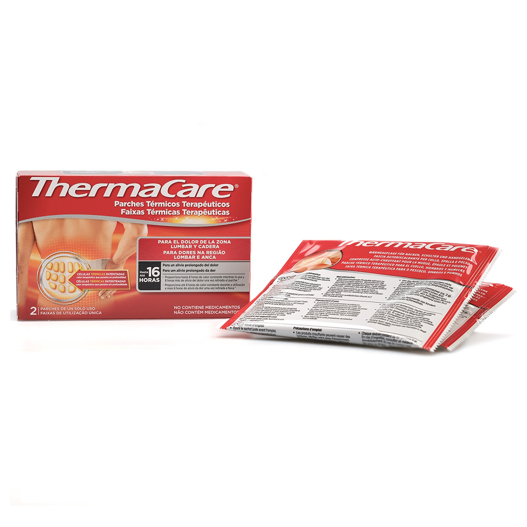 Thermacare lumbar/cadera 2 parches térmicos Thermacare lumbar/cadera 2 parches térmicos