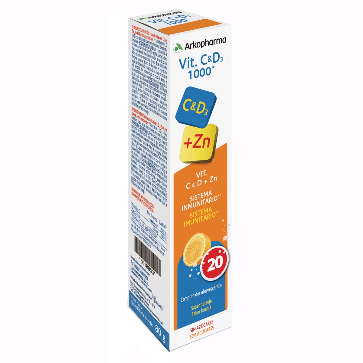 Arkopharma Arkovital vitamina C y D3 20 comprimidos de 1000mg Arkopharma Arkovital vitamina C y D3 20 comprimidos de 1000mg