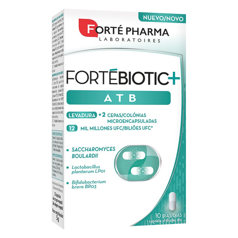 Forte pharma fortebiotic+ atb 10 capsulas