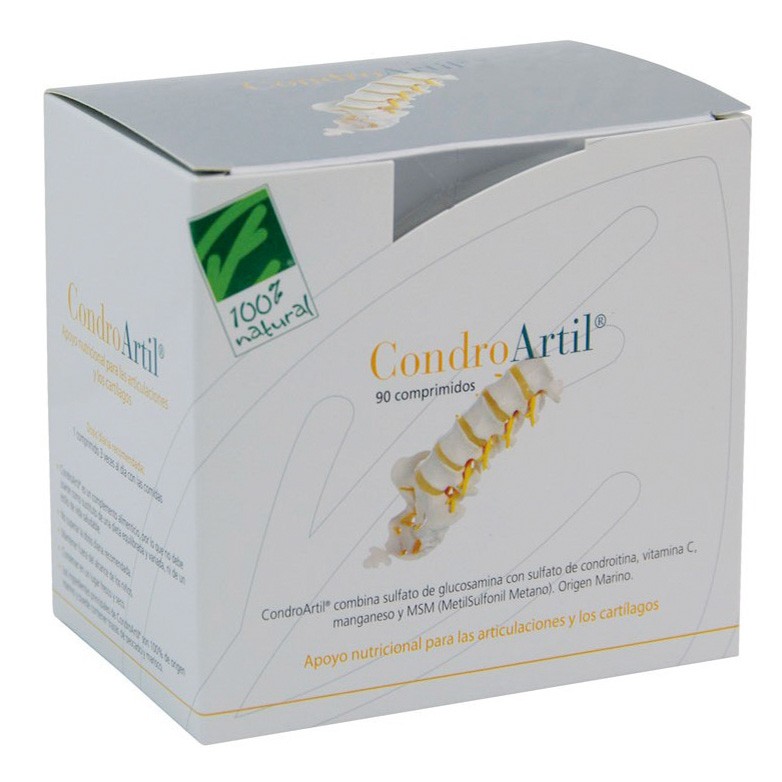Cien Por Cien Natural Condroartil con colágeno 90 cápsulas