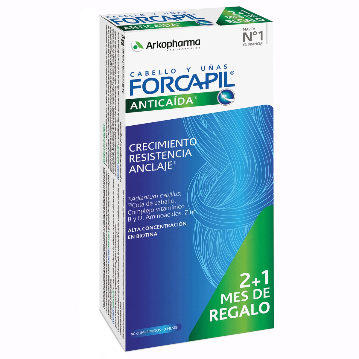 Forcapil anticaída de cabello 90caps 2+1 Forcapil anticaída de cabello 90caps 2+1