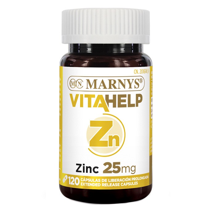 Marnys Vitahelp Zinc suplemento alimenticio en perlas Marnys Vitahelp Zinc suplemento alimenticio en perlas