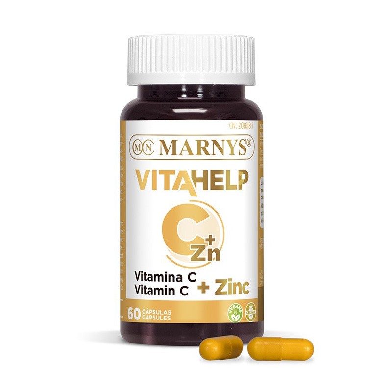 Marnys Vitahelp Vitamina C + Zinc en cápsulas Marnys Vitahelp Vitamina C + Zinc en cápsulas