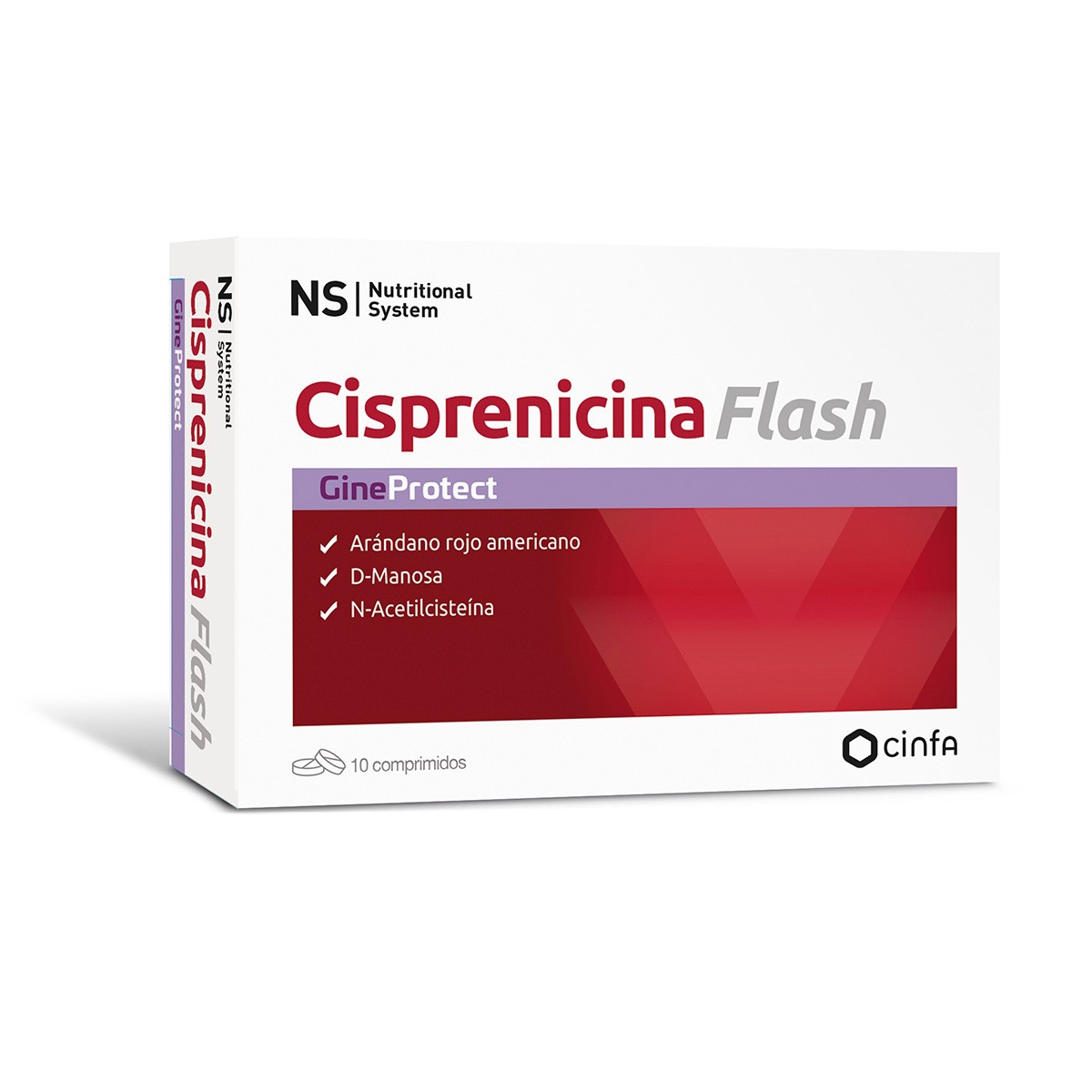 N+S Gineprotect Cisprenicina Flash 10 comprimidos N+S Gineprotect Cisprenicina Flash 10 comprimidos