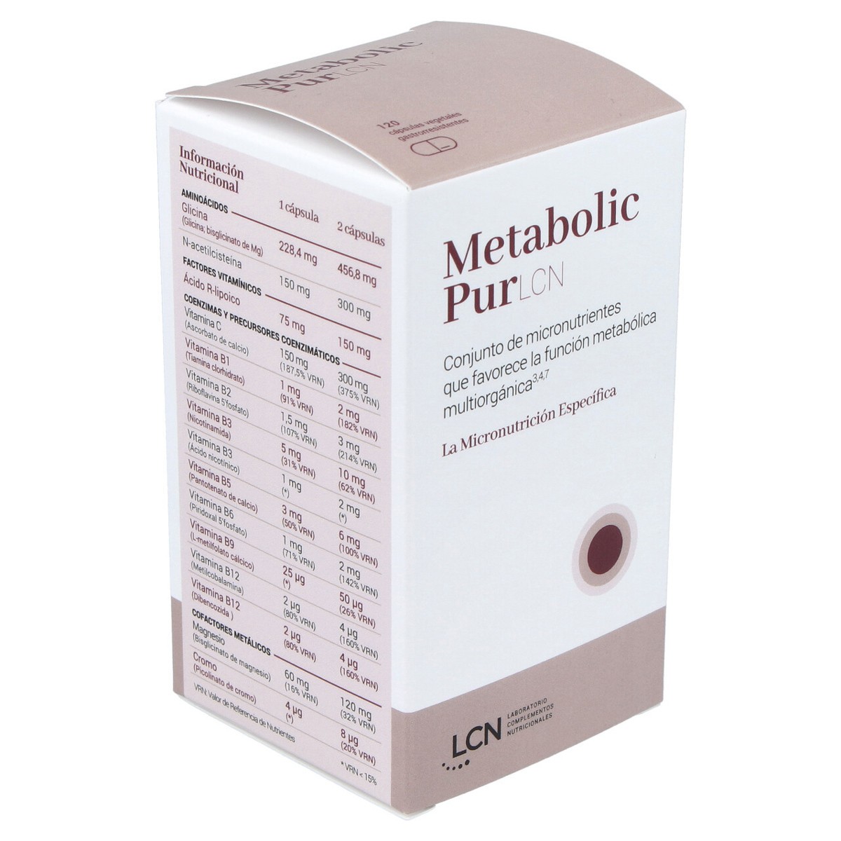 LCN Metabolic Pur 120 cápsulas LCN Metabolic Pur 120 cápsulas