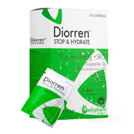 Diorren stop y hidratación 9 sobres Diorren stop y hidratación 9 sobres