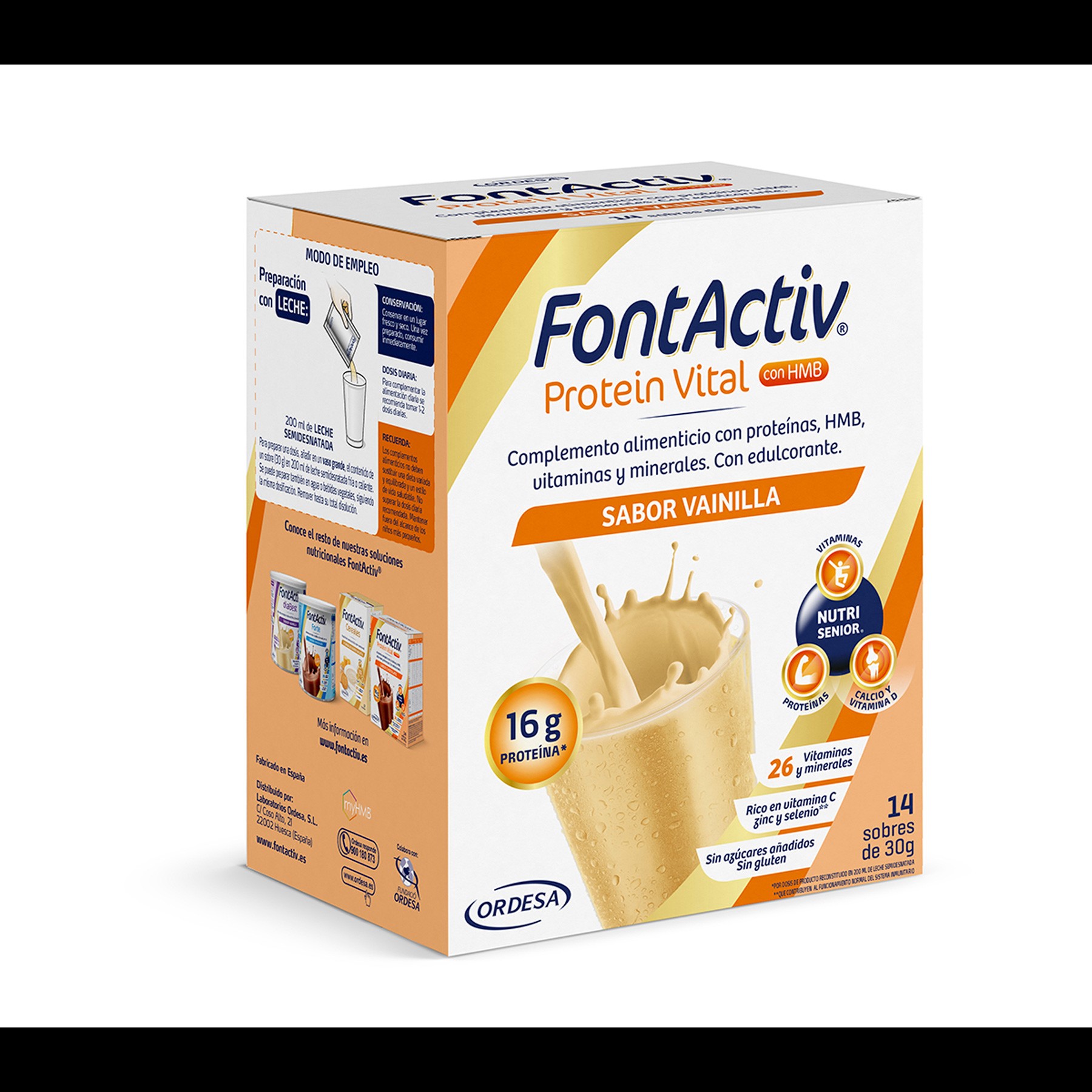 Fontactiv protein vital vainilla 14 sobres Fontactiv protein vital vainilla 14 sobres