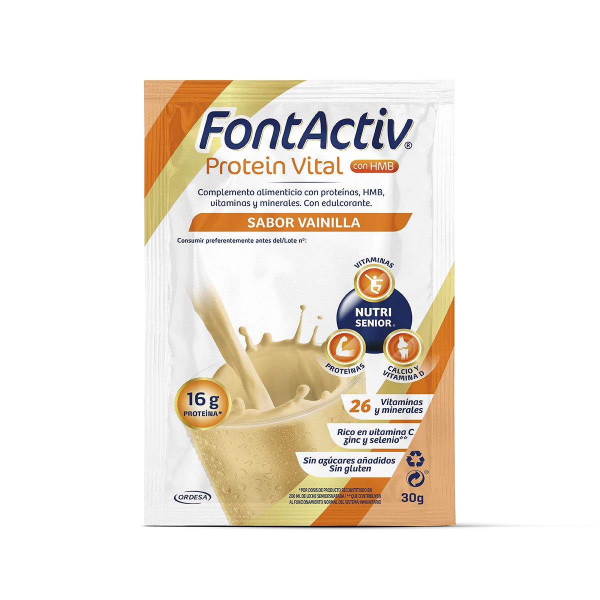Fontactiv protein vital vainilla 14 sobres Fontactiv protein vital vainilla 14 sobres