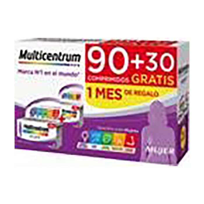 Multicentrum Mujer 90 + 30 comprimidos Multicentrum Mujer 90 + 30 comprimidos